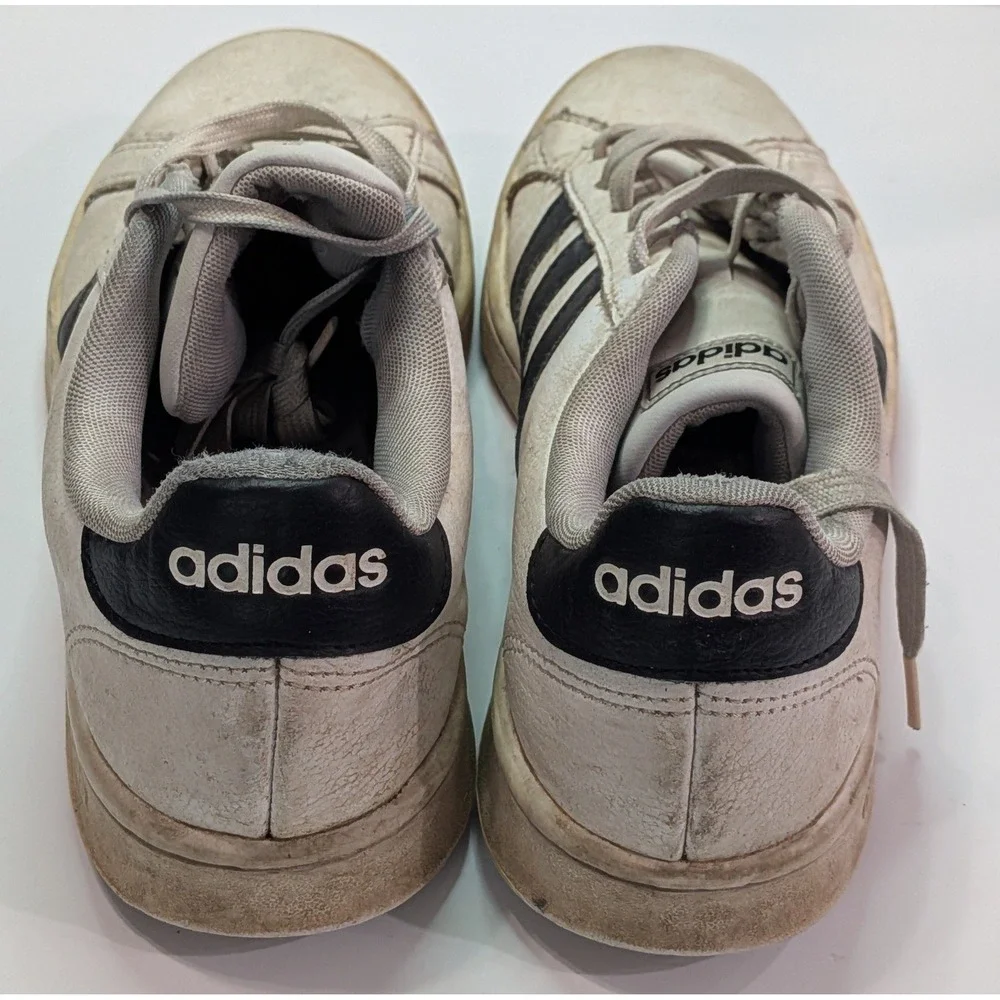Adidas Grand Court Sneakers Mens 9 White Black Fair Casual Classic F36392